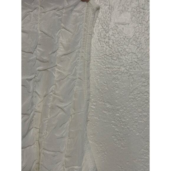 The Row Tamy Cloqué Dress Off-white size XS Midi  2-way Zip Euro Chic Croquette - Picture 9 of 16